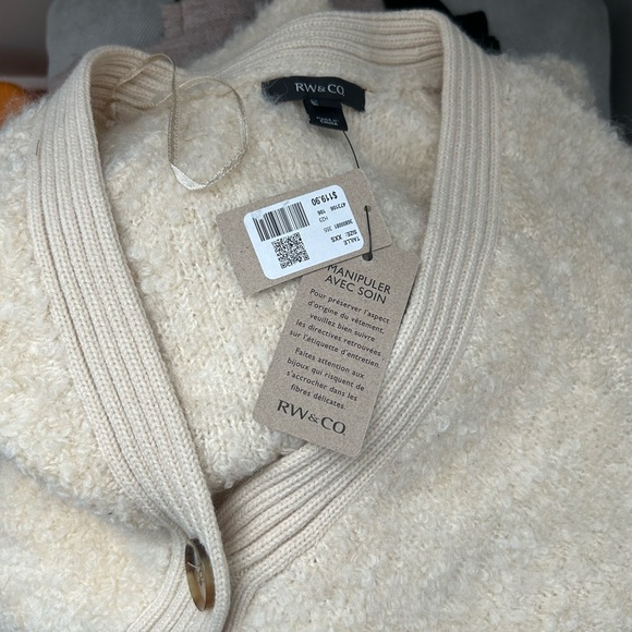 RW&Co Beige Cardigan XXS - Picture 4 of 4